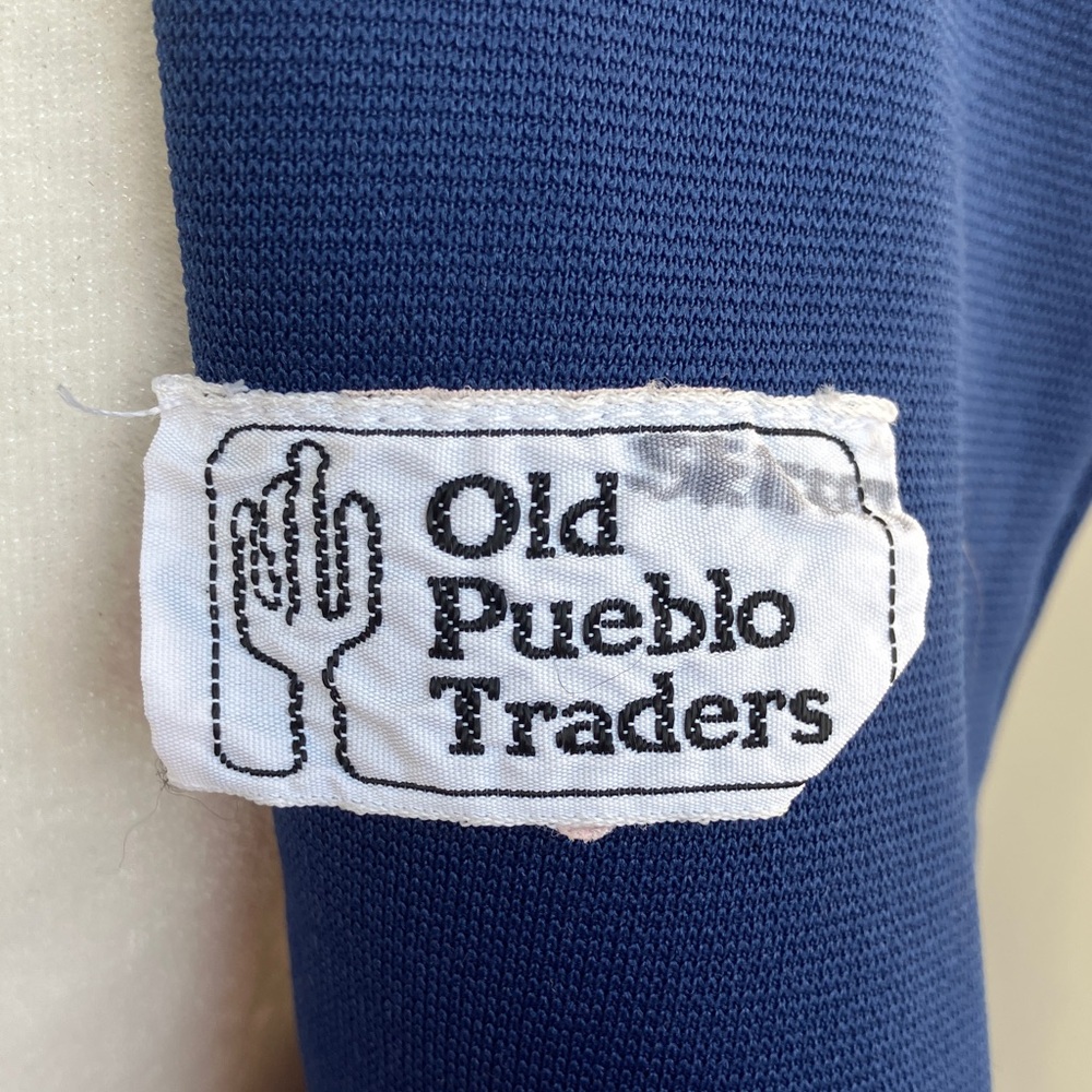 Vintage 60s 70s Mod Solid Navy Sleek Basic Minima… - image 7